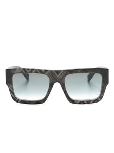 MISSONI EYEWEAR lunettes de soleil carrées à imprimé Zigzag - Noir