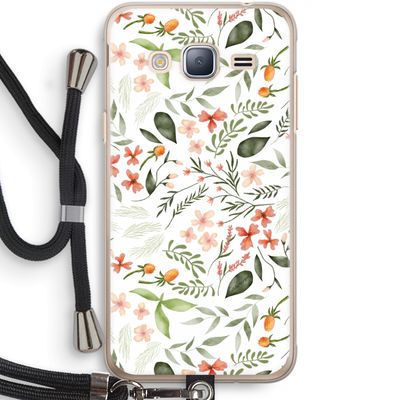 Sweet little flowers: Samsung Galaxy J3 (2016) Transparant Hoesje met koord