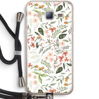 Sweet little flowers: Samsung Galaxy J3 (2016) Transparant Hoesje met koord