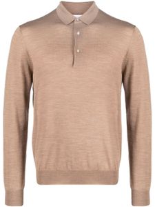 Lardini long-sleeved wool polo shirt - Tons neutres