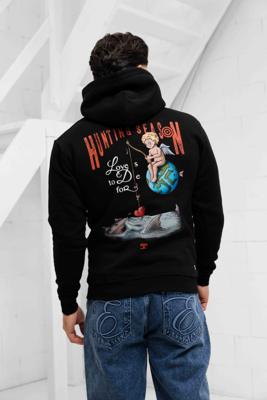 Jorcustom Hunting Season Slim Fit Hoodie Heren Zwart - Maat S - Kleur: Zwart | Soccerfanshop