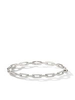 David Yurman 18kt white gold Stax diamond chain link bracelet - Argent - thumbnail