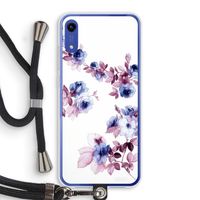 Waterverf bloemen: Honor Play 8A Transparant Hoesje met koord