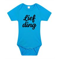 Lief ding cadeau baby rompertje blauw jongens