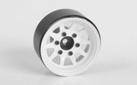 RC4WD OEM 6-Lug Stamped Steel 1.55 Beadlock Wheels (White) (Z-W0309) - thumbnail
