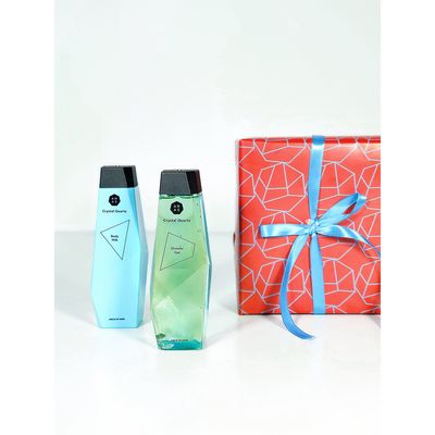 ANAS Edelsteen Verzorgingsbox met Bergkristal - Douchegel en Bodymilk - 250 ml