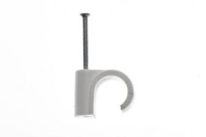 Spijkerclips 11 mm wit 100 st. Elektroshop