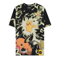 Pokémon T-Shirt Mirage AOP Pikachu Lightning Size M - thumbnail