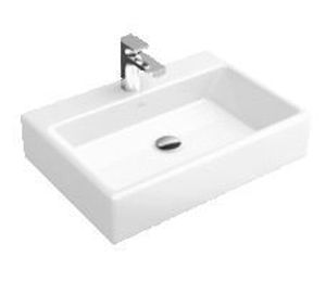 Villeroy & Boch Memento Opzet Wastafel 50x42 Cm. 1 Kraangat Z/overloop C+ Edelweiss