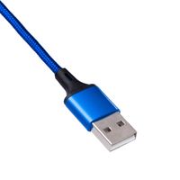 Akyga USB-kabel USB-A stekker, Apple Lightning stekker, USB-C stekker, USB-micro-A stekker 1.20 m Blauw AK-USB-27 - thumbnail