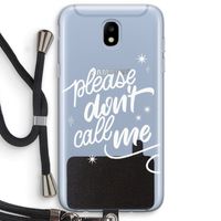 Don't call: Samsung Galaxy J5 (2017) Transparant Hoesje met koord