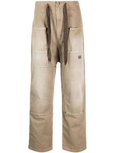 KAPITAL pantalon Katsuragi à coupe droite - Marron