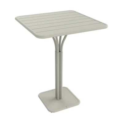 Fermob Luxembourg tuintafel hoog 80x80 cm Clay Grey