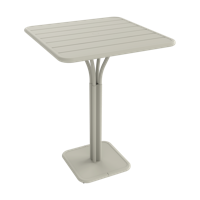 Fermob Luxembourg tuintafel hoog 80x80 cm Clay Grey