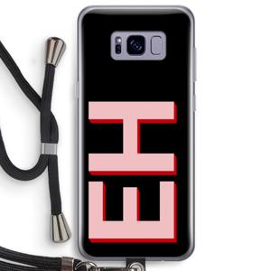 Monogram: Samsung Galaxy S8 Plus Transparant Hoesje met koord