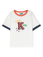 Kenzo Kids graphic-print cotton T-shirt - Blanc