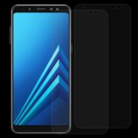 2 stuks voor Galaxy A8 (2018) 0 26 mm 9H oppervlaktehardheid 2.5D gebogen rand gehard glas Screen Protector