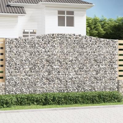 Schanskorven 2 st gewelfd 400x30x220/240 cm ijzer