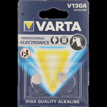 Varta Knoopcel batterij V13GA alkaline 1,5V 2 stuks bij Jumbo