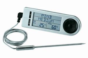 Rösle Barbecue - BBQ Accessoire Thermometer Digitaal - Roestvast Staal - Zilver