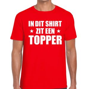 In dit shirt zit een Topper t-shirt rood voor heren