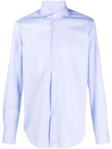 Orian chemise en coton à manches longues - Bleu