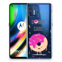 Motorola Moto G9 Plus | Siliconen Case | Donut Roze
