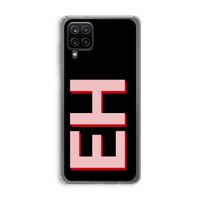 Monogram: Samsung Galaxy A12 Transparant Hoesje