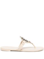 Tory Burch sandales Miller à plaque logo - Gris - thumbnail