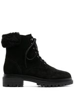 Lauren Ralph Lauren bottines Carlee à bordure en peau lainée - Noir - thumbnail