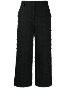 Cecilie Bahnsen pantalon court Jaylee à taille mi-haute - Noir