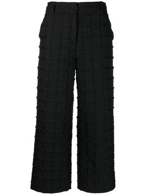 Cecilie Bahnsen pantalon court Jaylee à taille mi-haute - Noir
