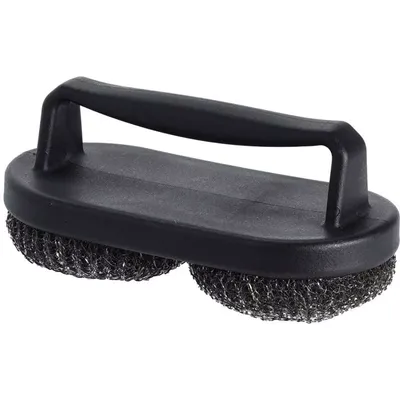 BBQ BORSTEL MET HANDVAT 2STUKS DIA 9CM. 19.5X9.5CM ELK.