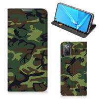 OPPO A52 | A72 | Hoesje met Magneet | Army Dark