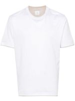 Eleventy t-shirt en coton à design superposé - Blanc