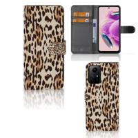 Xiaomi Redmi Note 12S | Telefoonhoesje | Met pasjeshouder | Leopard