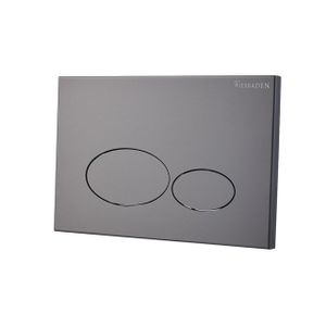 Wiesbaden X32 Metal drukplaat voor inbouwreservoir gunmetal 32.4674