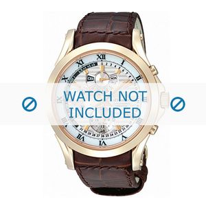 Horlogeband Seiko 7T86-0AA0 / SPC054P1 / 4A071KL Leder Bruin 21mm