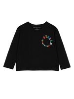 Stella McCartney Kids t-shirt longues manches à logo imprimé - Noir