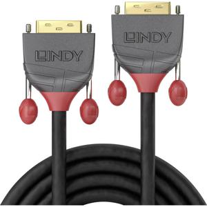 LINDY 36240 DVI-kabel DVI Aansluitkabel DVI-D 18+1-polige stekker, DVI-D 18+1-polige stekker 10.00 m Zwart