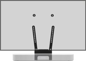 Flexson FLXBTV1021 SONOS BEAM SOUNDBAR TV-KOPPELING TV beugel Zwart