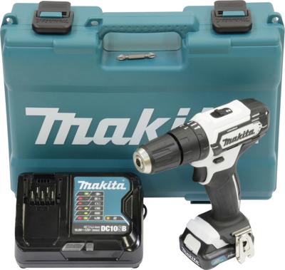 Makita HP333DSAW klopboor-/schroefmachine (wit) | 12V max 1x Akku 2.0Ah Li-ion - HP333DSAW