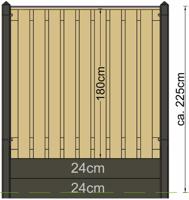 Berton paal IJssel gecoat hoekmodel 308 cm Tuindeco - Tuindeco