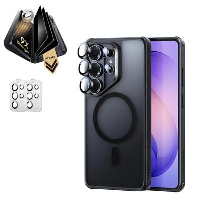 Galaxy S26 Ultra Bundle Classic Hybrid Magnetic Case and Armorite® Pro Privacy Screen Protector - Frosted Black