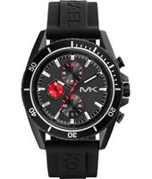 Horlogeband Michael Kors MK8377 Silicoon Zwart 24mm