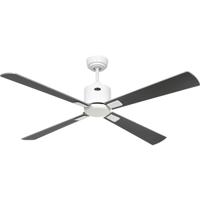 CasaFan ECO NEO III 132 WE-WN/SI WiFi Flügel Wenge/silber Plafondventilator 27 W (Ø x h) 132 cm x 360 mm Wit Met afstandsbediening, Timer, Met wintermodus,