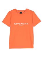 Givenchy Kids t-shirt en coton biologique à logo imprimé - Orange - thumbnail