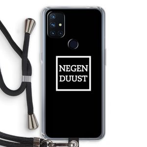 Negenduust black: OnePlus Nord N10 5G Transparant Hoesje met koord