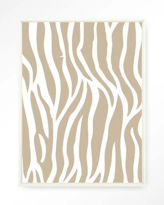 Urban Cotton Wandkleed 'Savanna Beige' 110 x 145cm in Floating Frame - off white