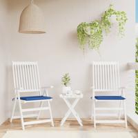 VidaXL Tuinstoelkussens 2 st 50x50x4 cm oxford stof koningsblauw